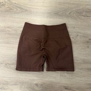 Women’s High-Waist Brown Bike Shorts